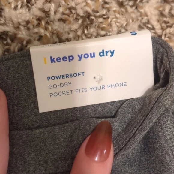 Old Navy powersoft women's gray high rise go dry joggers ankle length - Picture 4 of 12